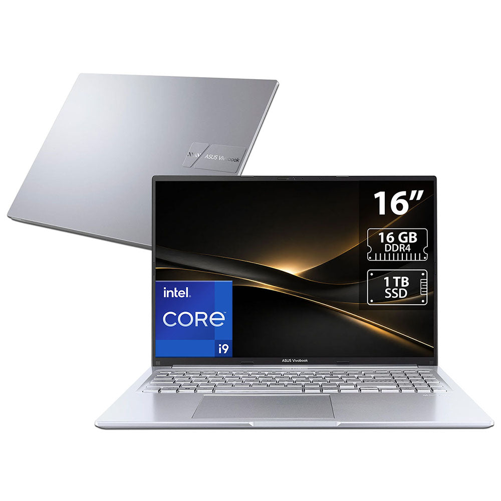 Laptop ASUS VivoBook 16: Intel Core i9 13900H, RAM 16GB DDR4, SSD 1TB, Pantalla 16", Windows 11 Home